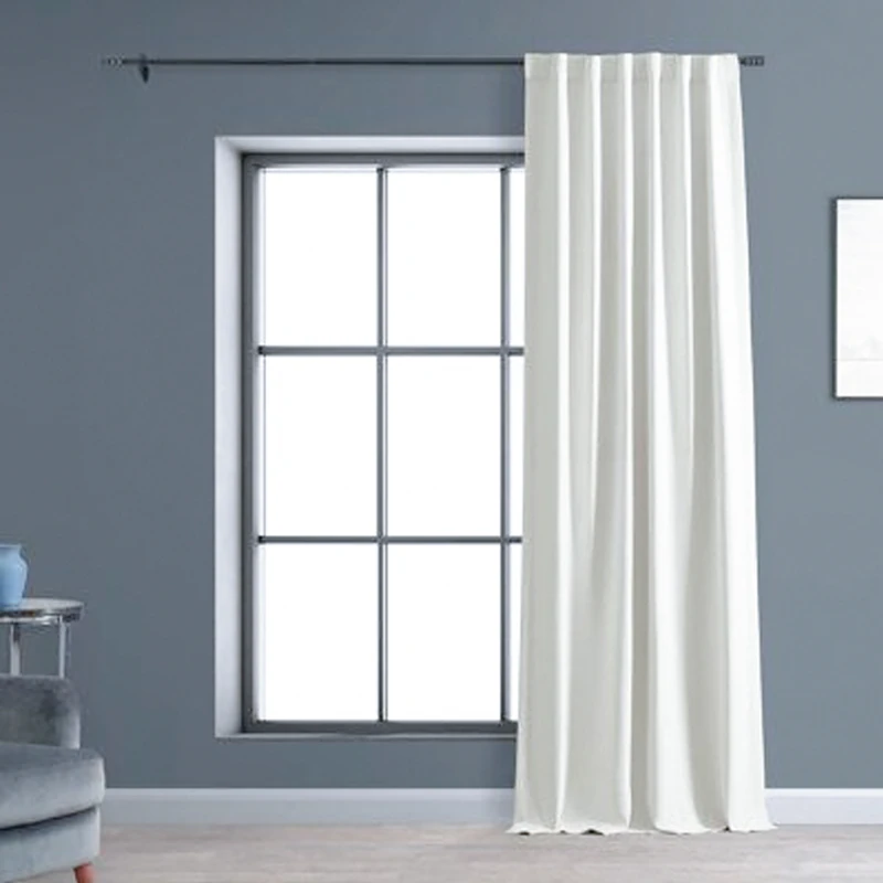 پرده مدل ساده آستر فلامنت سایز 180x275 سانتیمتر