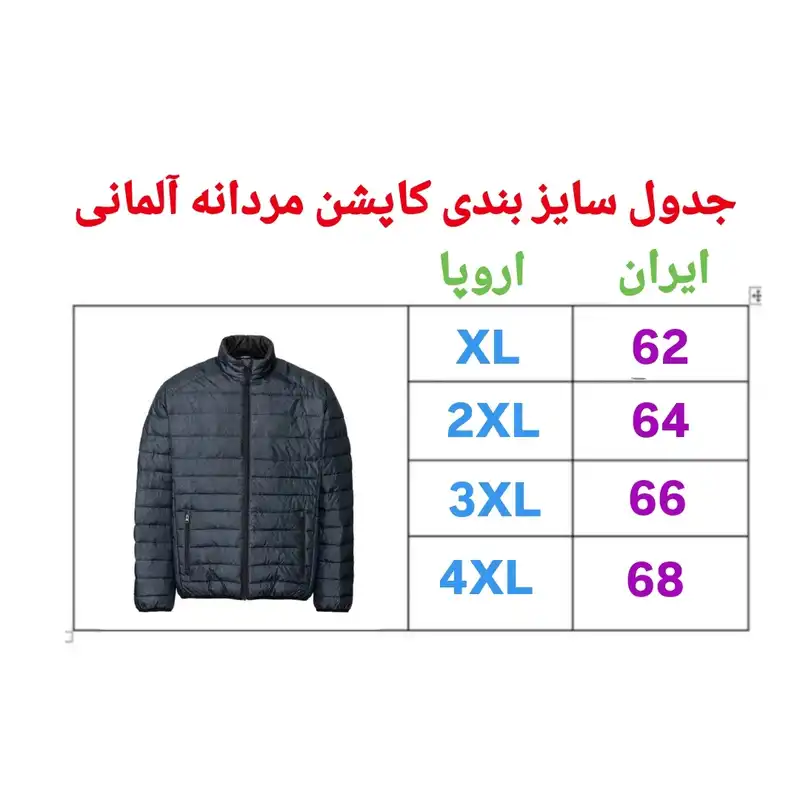 کاپشن مردانه مدل LL80000