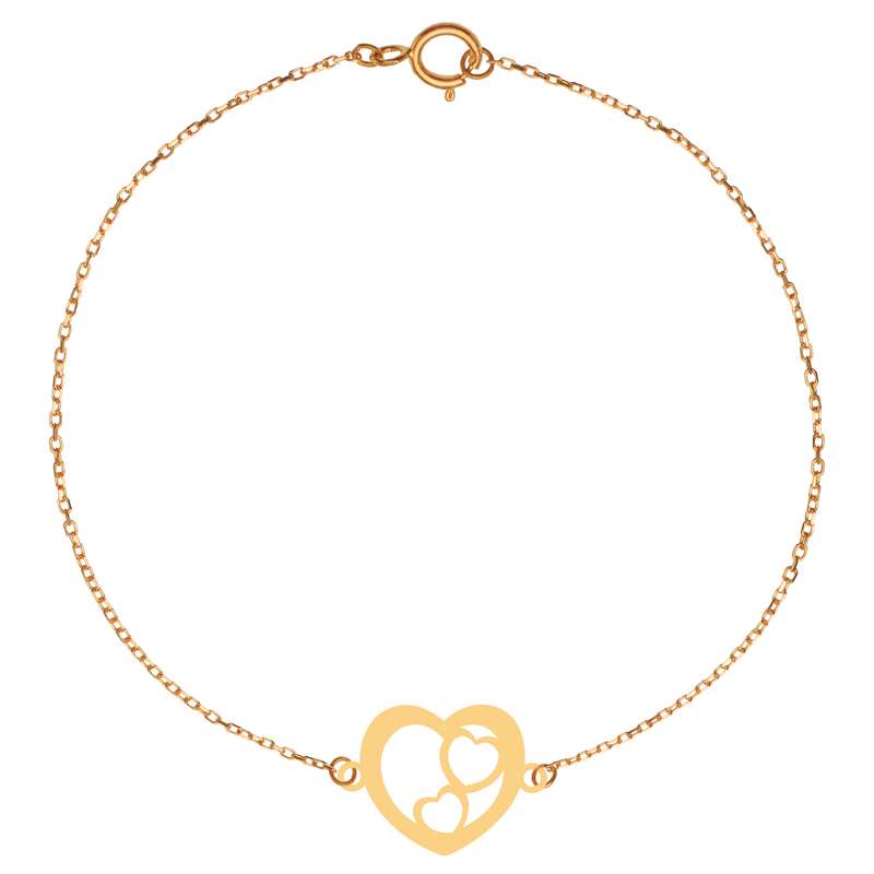 پابند طلا 18 عیار زنانه کرابو طرح قلب مدل Kr2020 پابند طلا 18 عیار زنانه کرابو طرح قلب مدل Kr2020