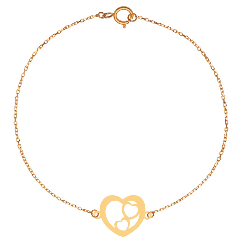 پابند طلا 18 عیار زنانه کرابو طرح قلب مدل Kr2020 پابند طلا 18 عیار زنانه کرابو طرح قلب مدل Kr2020