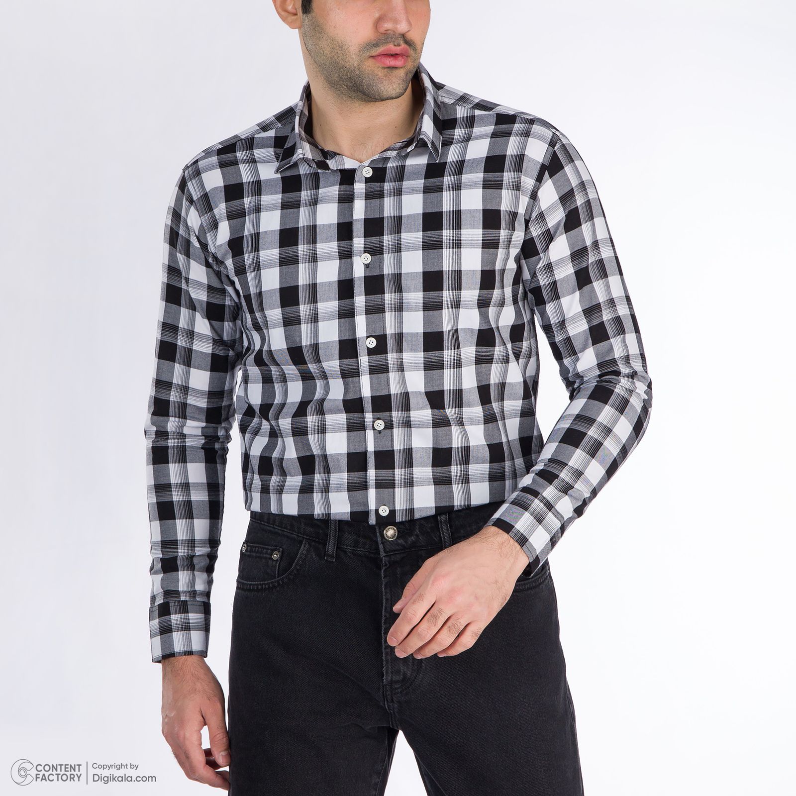 پیراهن آستین بلند مردانه باینت مدل 2261701-99 -  - 7