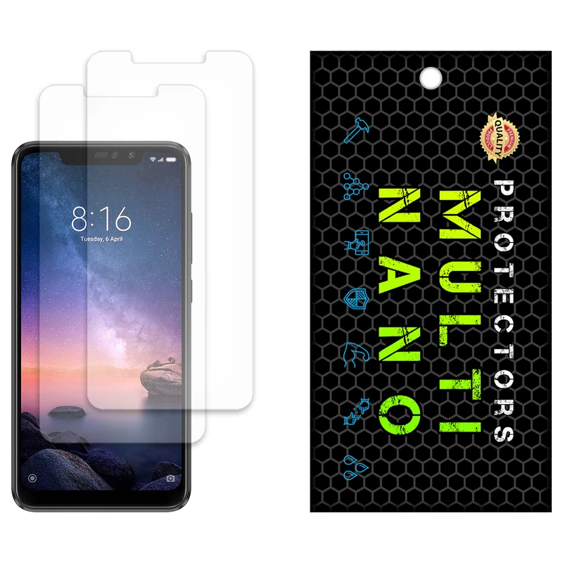 محافظ صفحه نمایش مات مولتی نانو مدل X-S2M مناسب برای گوشی موبایل شیائومی Redmi Note 6 Pro بسته دو عددی