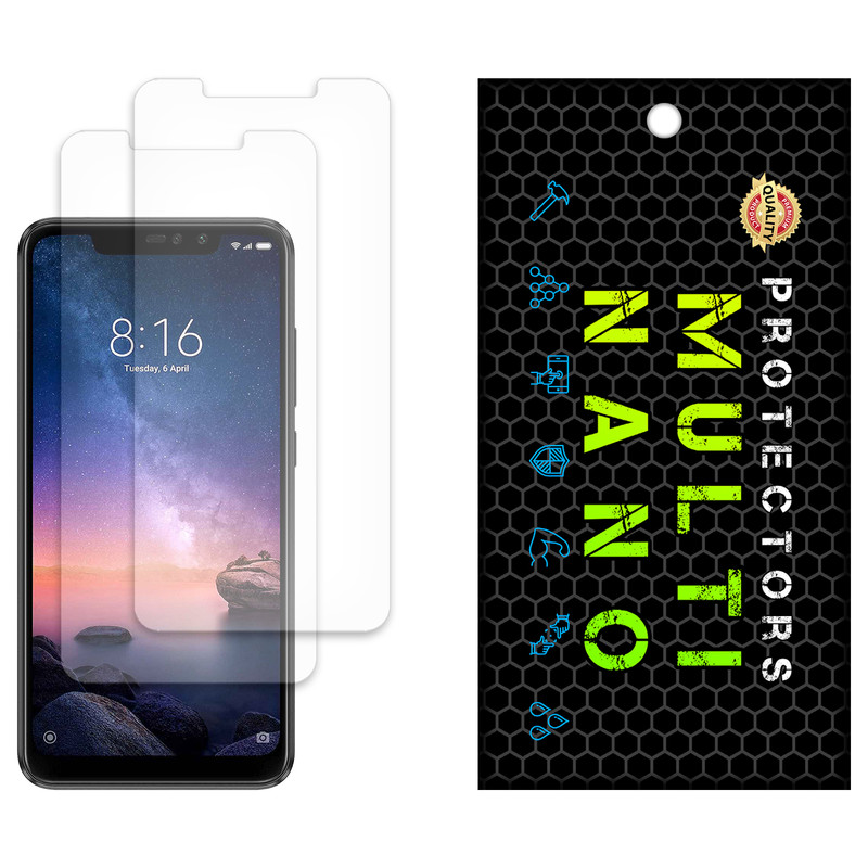 محافظ صفحه نمایش مات مولتی نانو مدل X-S2M مناسب برای گوشی موبایل شیائومی Redmi Note 6 Pro بسته دو عددی