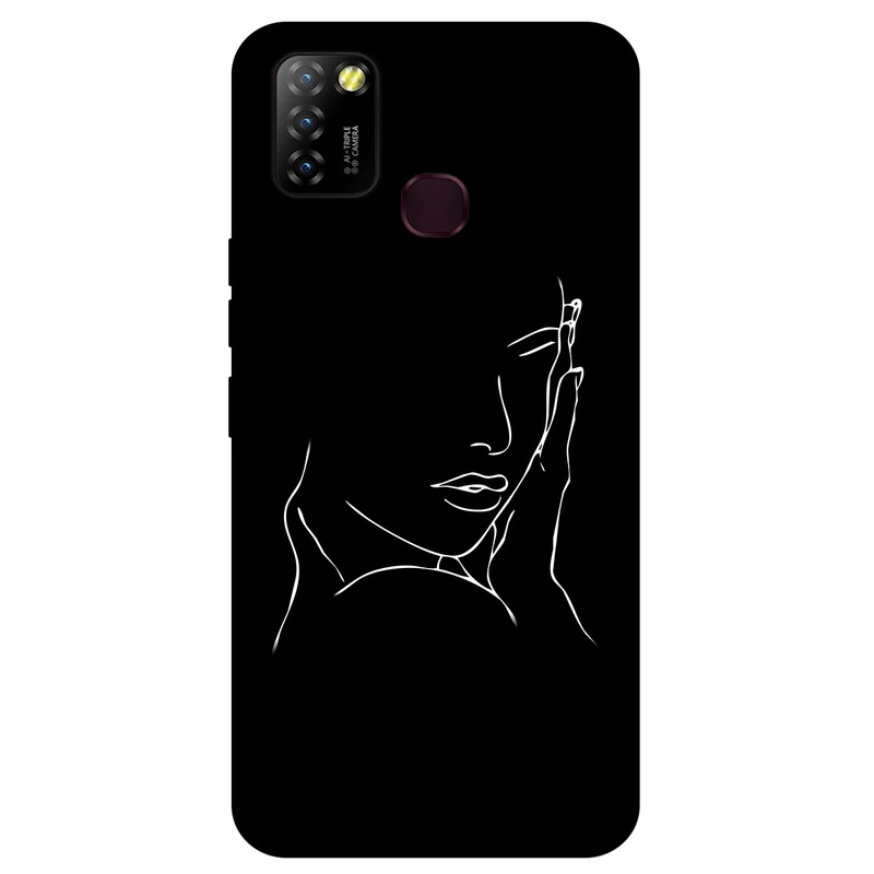 کاور مگافون طرح دخترانه مدل 8153 مناسب برای گوشی موبایل اینفینیکس Hot 10 Lite