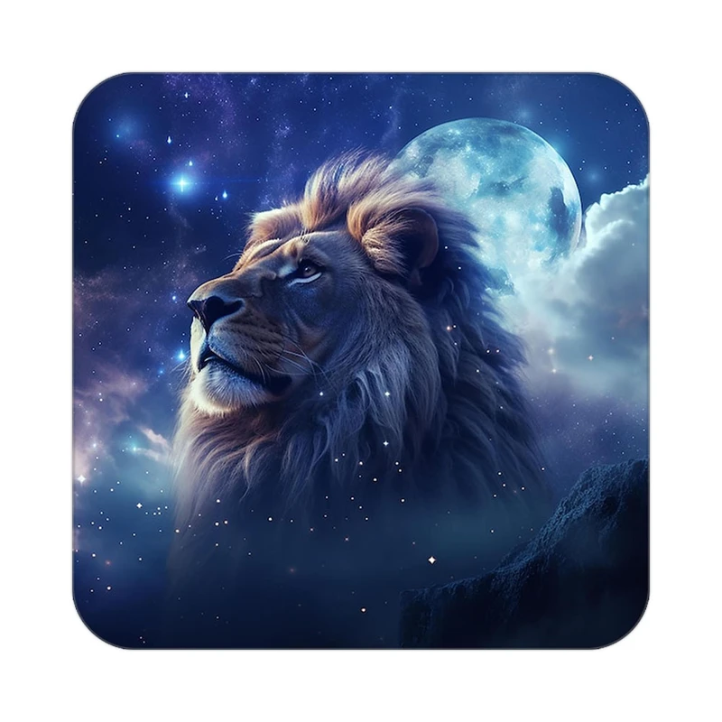 زیر لیوانی کاکتی طرح شیر مدل mp24187