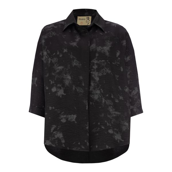 مانتو زنانه السانا مدل آذرگل کد 225901 رنگ مشکی