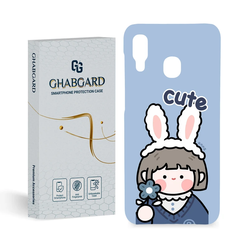 کاور قاب گارد مدل دخترانه مناسب برای گوشی موبایل سامسونگ Galaxy A20 \ A30