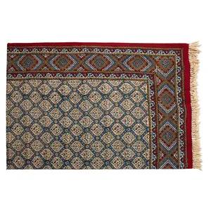رومیزی قلمکار طرح حصیری کد 135200-5