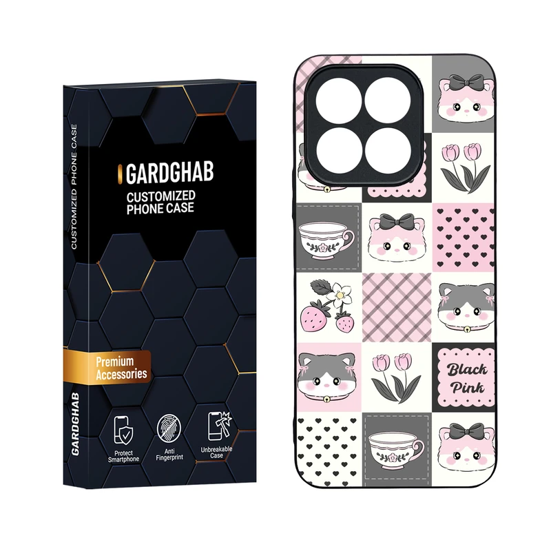 کاور گارد قاب مدل دور ژله ای دخترانه مناسب برای گوشی موبایل آنر Honor X8b 4G