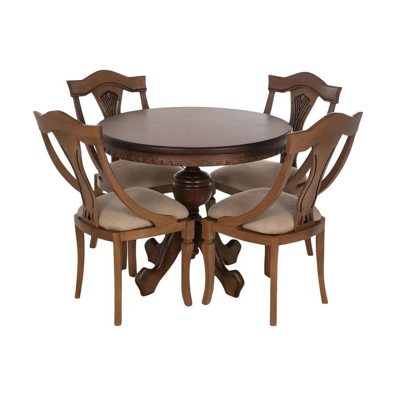 میز و صندلی ناهارخوری 4 نفره مدل گیتاری G004 میز و صندلی ناهارخوری 4 نفره مدل گیتاری G004