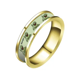 انگشتر ناکسیگو مدل شب تاب طرح کرمیت کد RT15320