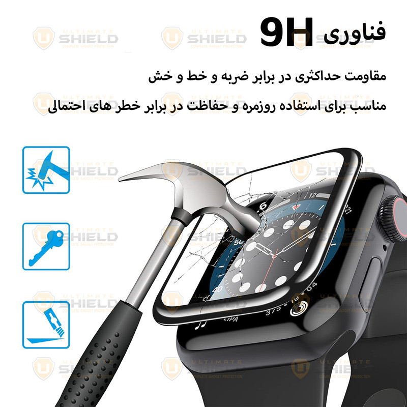 محافظ صفحه نمایش نانو آلتیمیت شیلد مدل Pmma-UL مناسب برای اپل واچ Series 10 46mm
