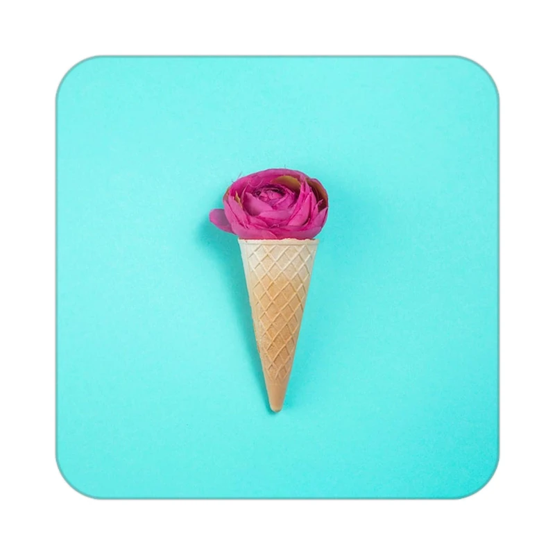 زیر لیوانی کاکتی طرح گل مدل mp18657