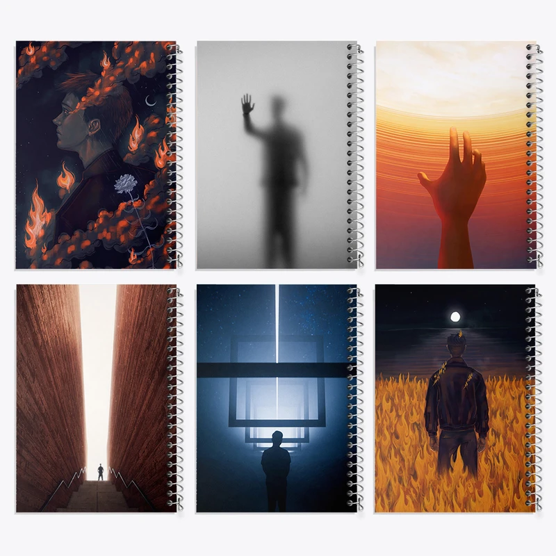 دفتر مشق 50 برگ خندالو طرح پسرانه کد 980 مجموعه 6 عددی