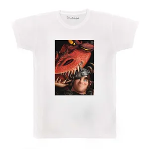 تی شرت بچگانه پرمانه طرح اژدها سواران کد pmt.3949