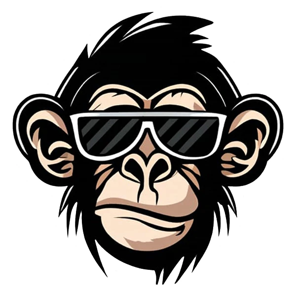   استیکر پارچه و لباس پاد آفرین طرح میمون کد 4344