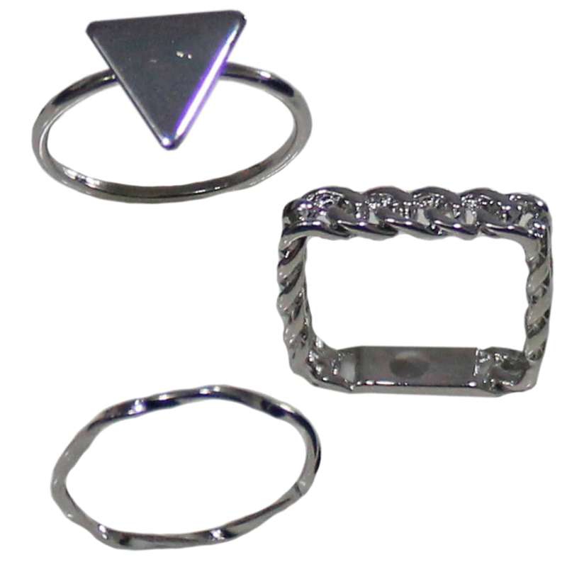 بند انگشتی زنانه کد 1299 مجموعه 3 عددی