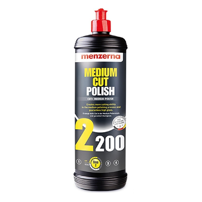 مایع پولیش بدنه خودرو منزرنا مدل Medium Cut Polish 2200 حجم یک لیتر