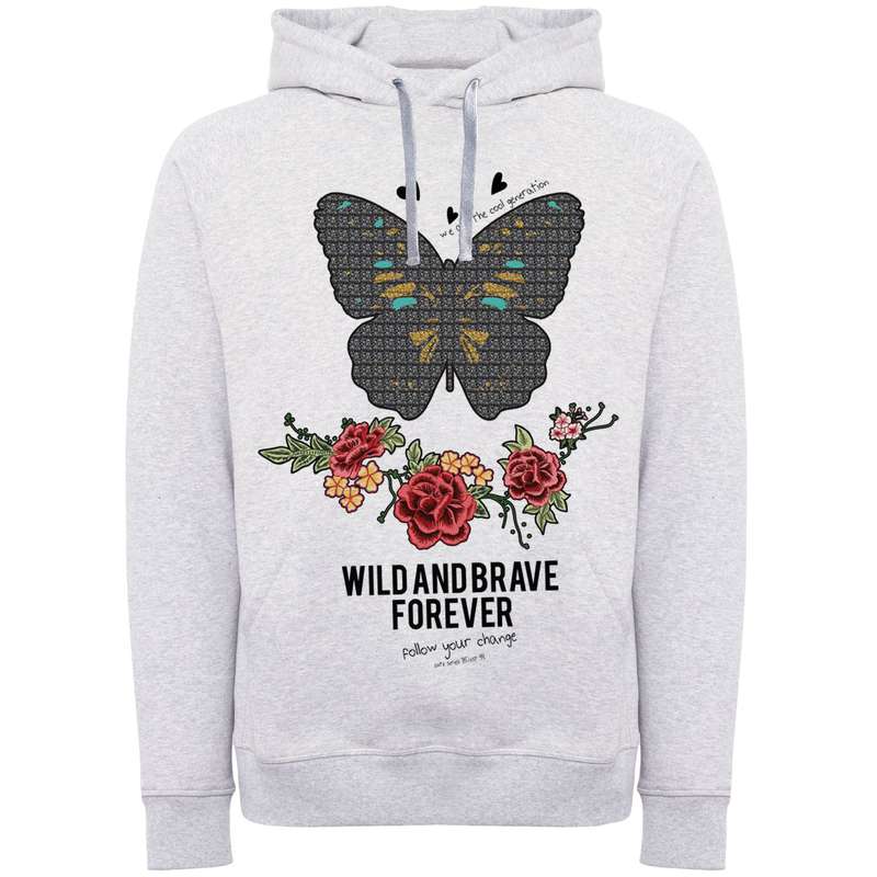 هودی زنانه مدل گل وپروانه A26 