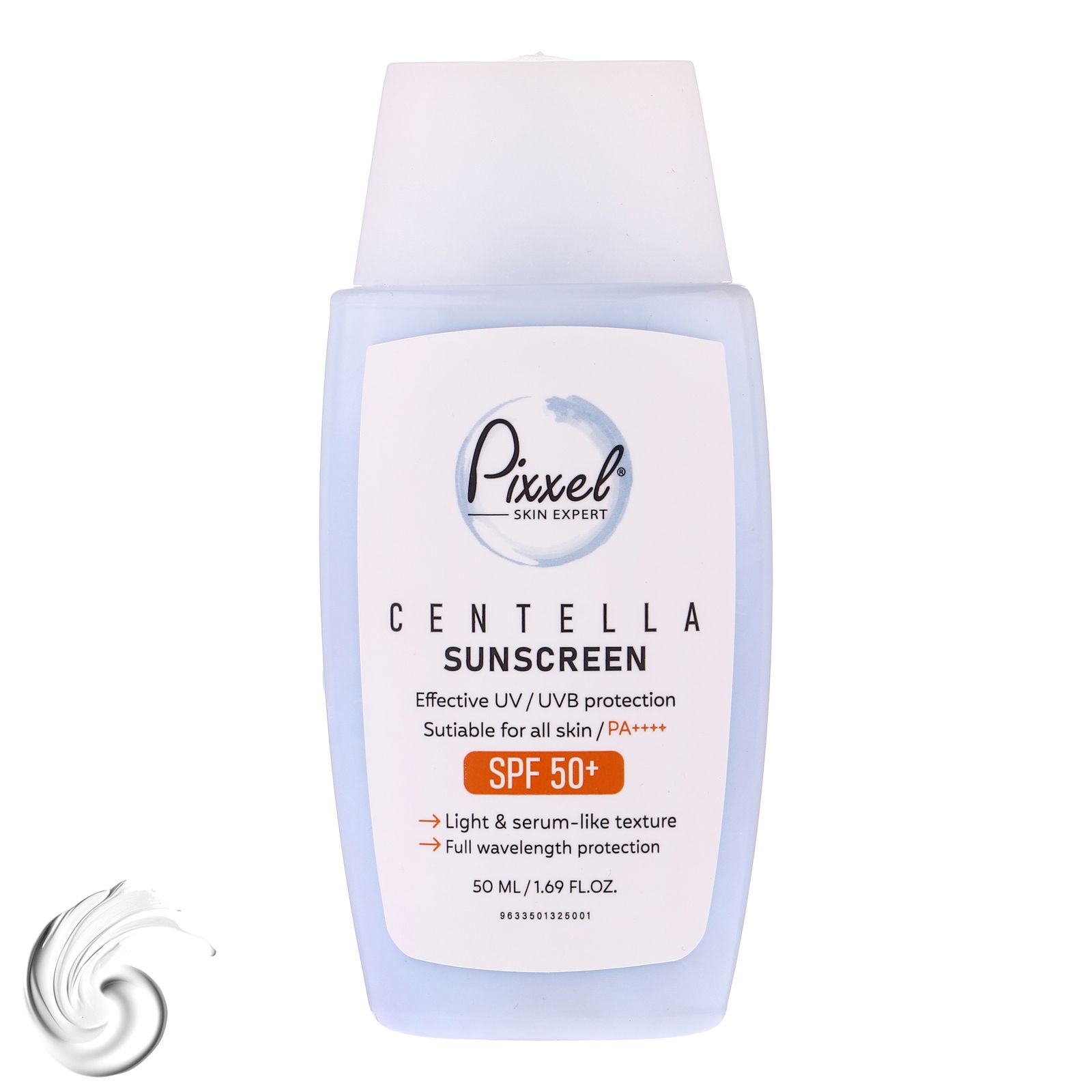 کرم ضد آفتاب بیرنگ پیکسل SPF 50 مدل Centella محافظ UVA ،UVB، ++++PA مناسب برای انواع پوست حجم 50 میلیلیتر -  - 1