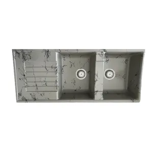 سینک ظرفشویی کورین توکار دو لگنه مدل LTM