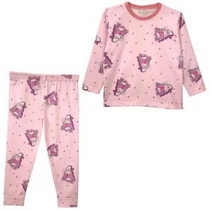 ست تی‌شرت آستین بلند و شلوار راحتی دخترانه مدل کرومی کد 082