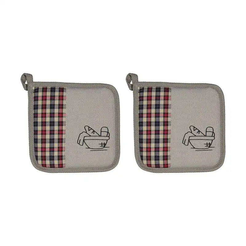 دستگیره رنگارنگ طرح سبد نان کد 02 بسته 2 عددی