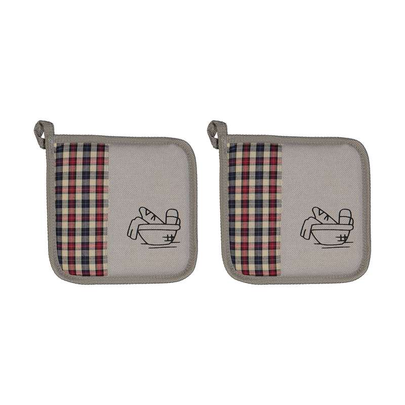 دستگیره رنگارنگ طرح سبد نان کد 02 بسته 2 عددی