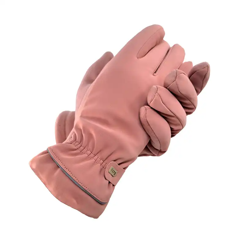 دستکش زنانه مدل AA طرح BABY رنگ صورتی