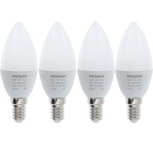 نقد و بررسی لامپ ال ای دی 7 وات مصباح مدل شمعی کد C37-7W پایه E14 بسته 4 عددی توسط خریداران