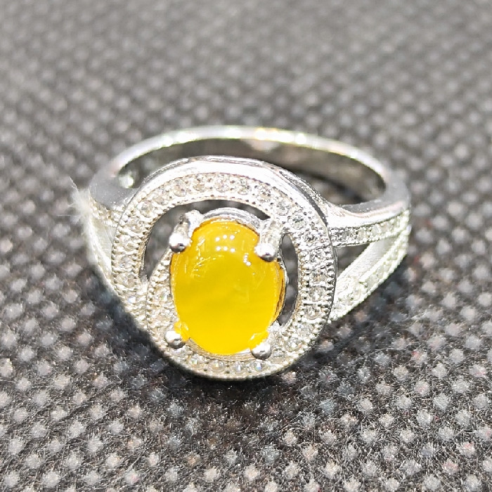 انگشتر نقره زنانه مدل عقیق شرف شمس کد 66