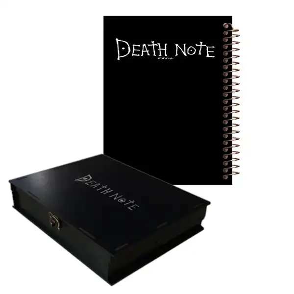 دفتر یادداشت مشایخ طرح انیمه مدل DEATHNOTE کد L100 به همراه جعبه و فتوکارت بسته 8 عددی