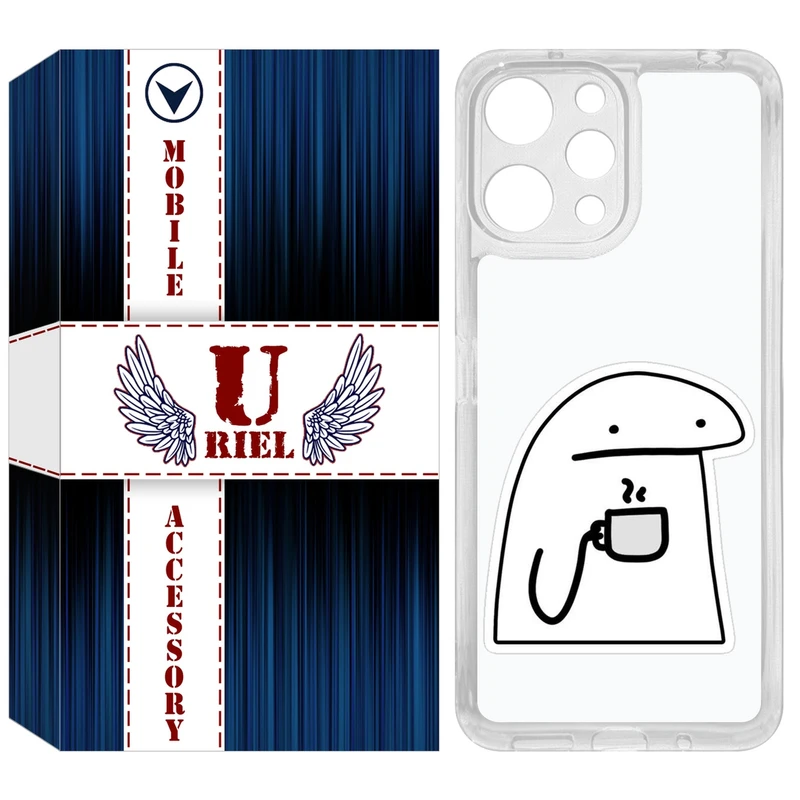 کاور یوریل مدل Clear کد 79 طرح پوکرفیس مناسب برای گوشی موبایل شیائومی Redmi 12 4G / 12 5G