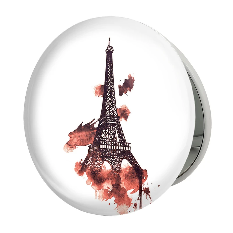 آینه جیبی خندالو طرح برج ایفل مدل تاشو کد 20748 