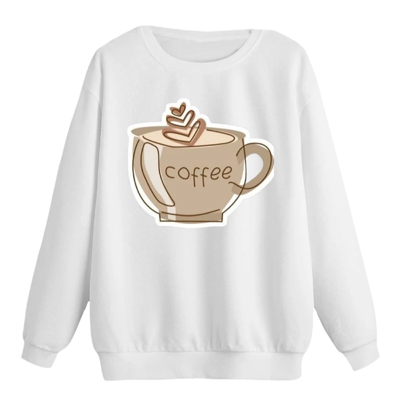 سویشرت زنانه مدل فنجان قهوه کد p1  