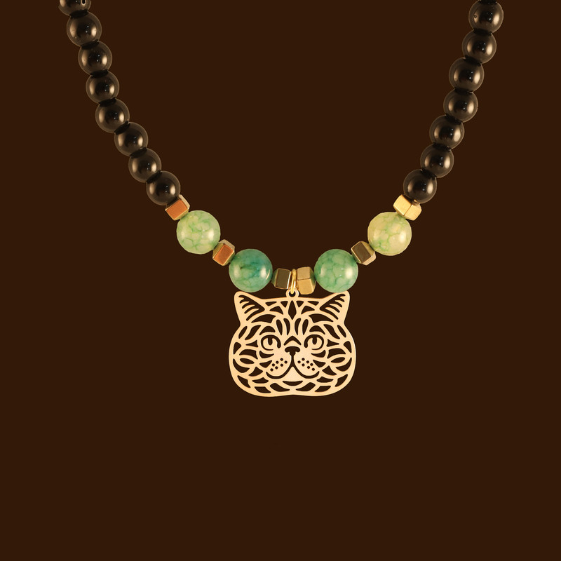 گردنبند طلا 18 عیار زنانه الن نار مدل گربه کد EN10345