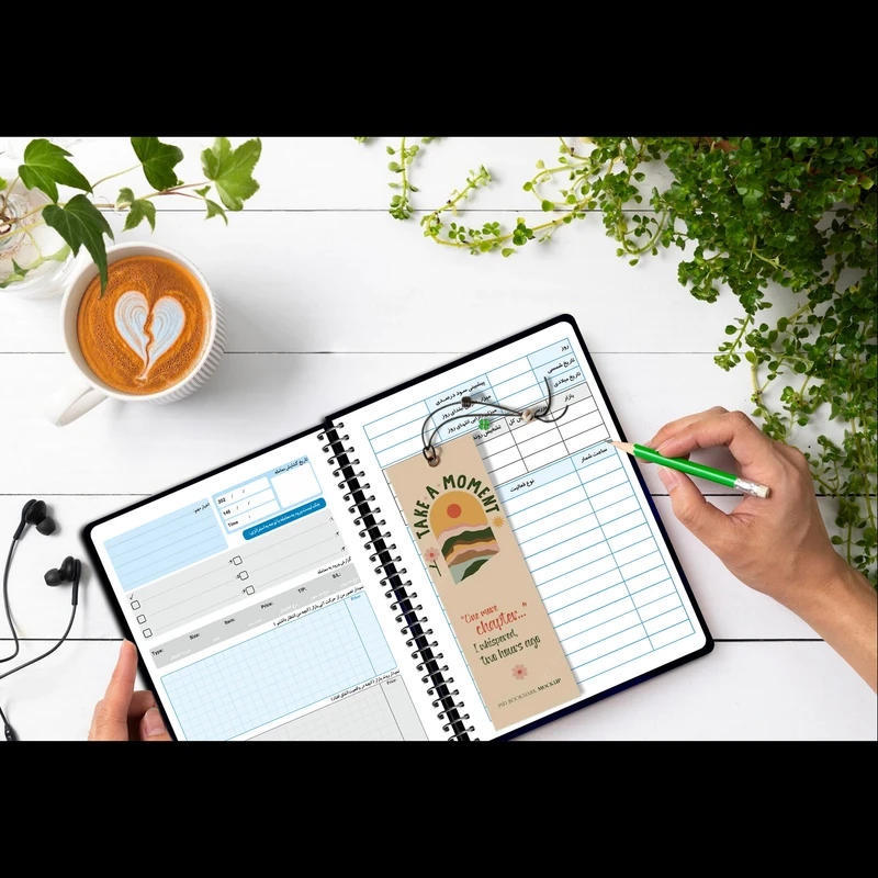 عکس شماره 8 : دفتر ژورنال نویسی مستر راد مدل ثبت معاملات طرح تریدر کد 1929