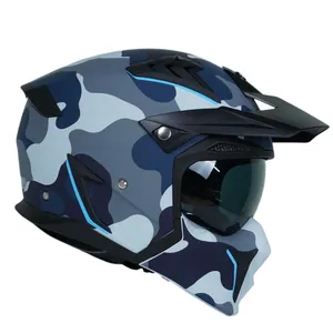 کلاه کاسکت فک جداشونده راپیدو مدل 890+ blu camo