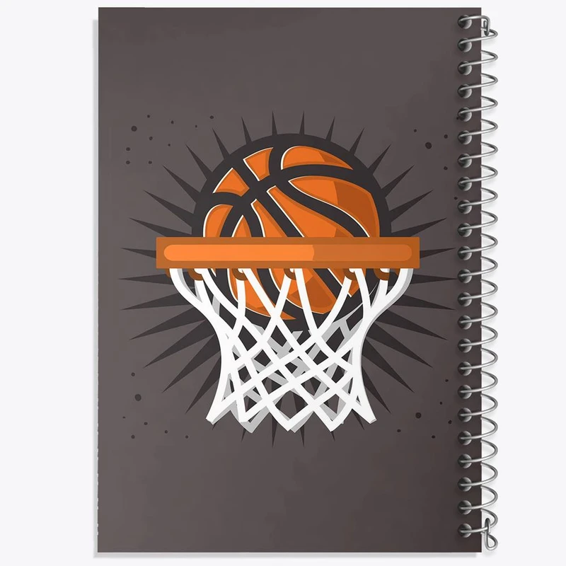 دفتر شطرنجی 50 برگ خندالو طرح بسکتبال Basketball کد 26458