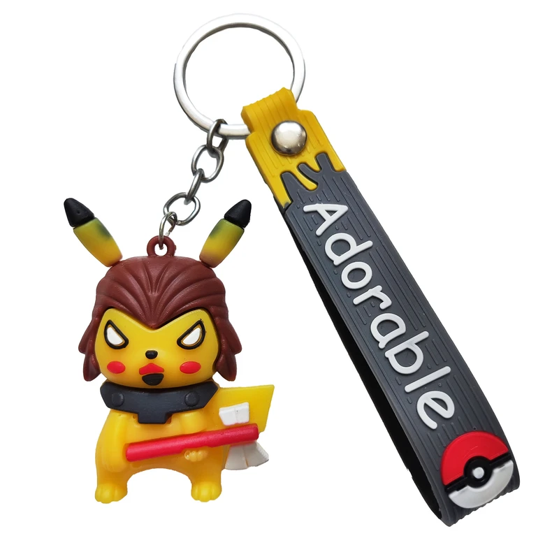 جاکلیدی مدل سیلیکونی طرح انیمه پوکمون پیکاچو سوپر هیرو کد DB23