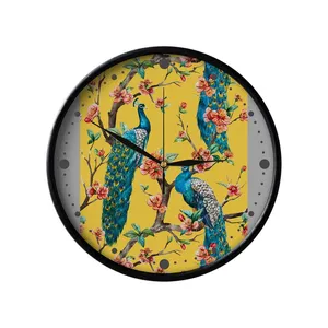 ساعت دیواری مدوپد طرح طاووس مدل mod00088