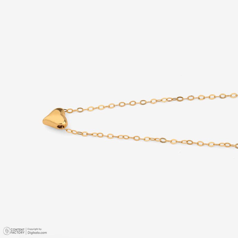 گردنبند طلا 18 عیار زنانه با زنجیر حلقه‌ای (فلامینگو) روبی آرت گالری مدل 312382