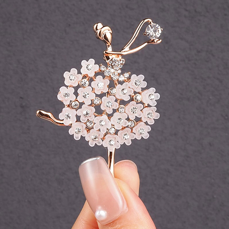 گل سینه زنانه مدل بالرین BL7 گل سینه زنانه مدل بالرین BL7