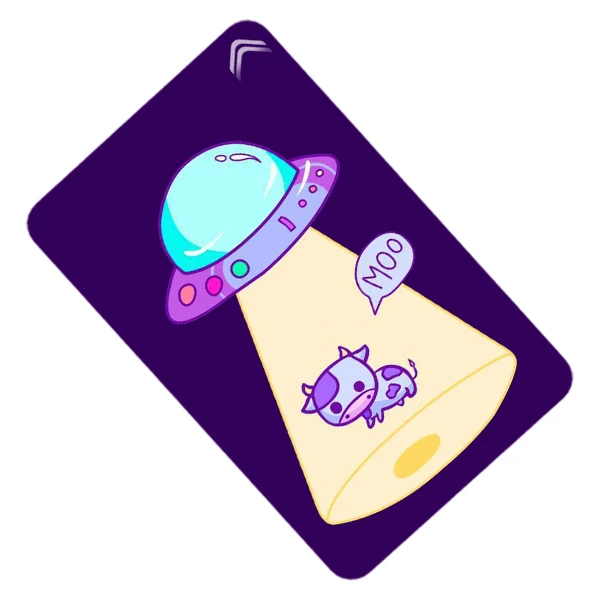 استیکر کارت طرح فضانورد مدل CAC608-K-G1-167