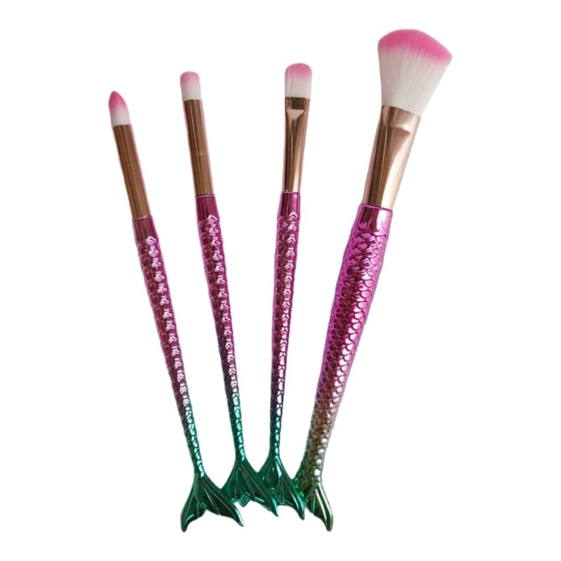 برس آرایشی مدل پری دریایی بسته 4 عددی