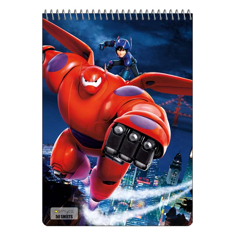 دفتر نقاشی 50 برگ کارنیکا طرح قهرمان بزرگ ۶ Big Hero 6 کد 28662