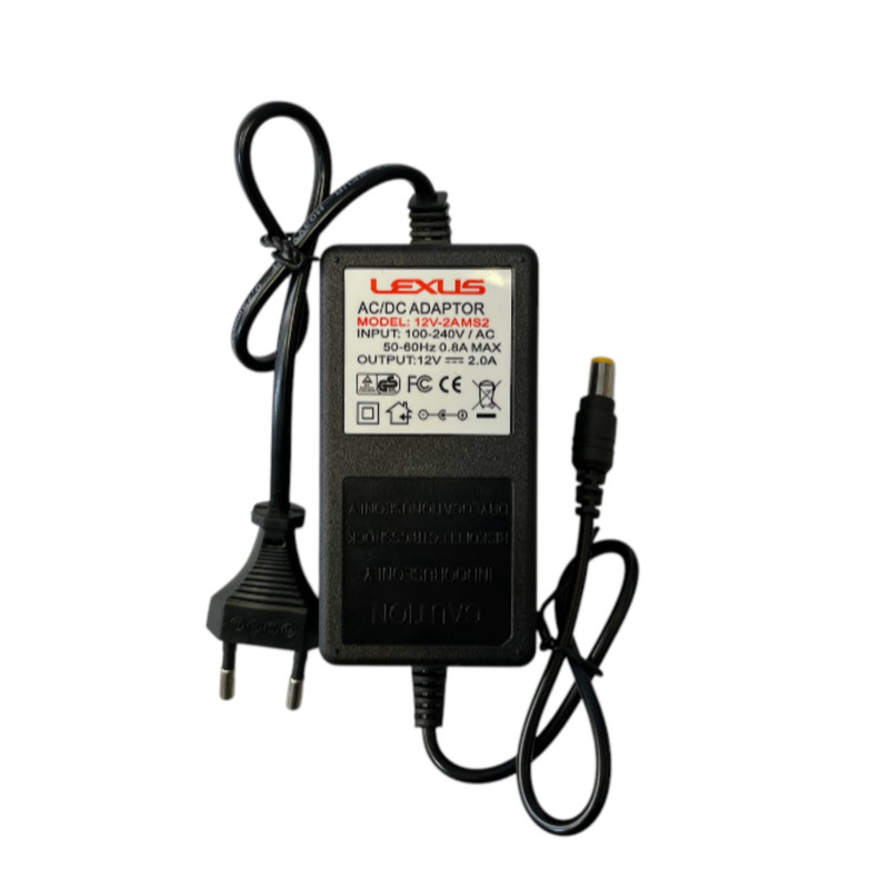 آداپتور 12 ولت 2 آمپر لکسوز مدل R12V2A