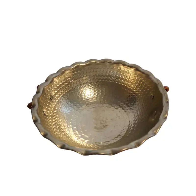 آجیل خوری مسی مدل پایه دار کد 01