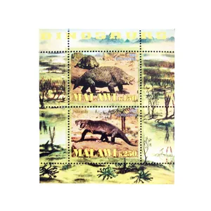 تمبر یادگاری مدل دایناسور کد 654 مجموعه 2 عددی