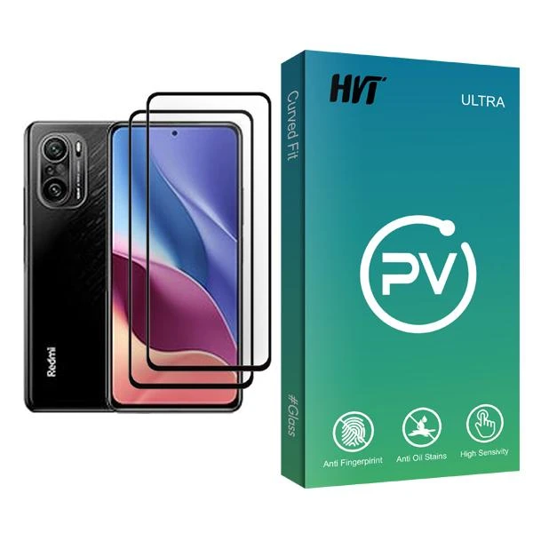 محافظ صفحه نمایش اچ وی تی مدل PV Glass MIX002 مناسب برای گوشی موبایل شیائومی Redmi K40 Pro plus بسته دو عددی